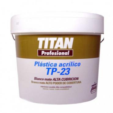 Titan  p. acrílico tp23 blanco mate 4l