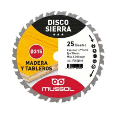 Disco de corte multiuso 115X7.0/3.0X22.23 Dientes 12