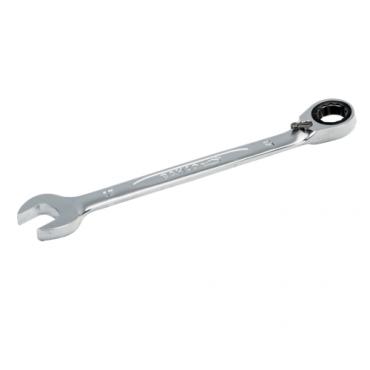 Llave combinada de carraca de 10 mm con acabado cromado