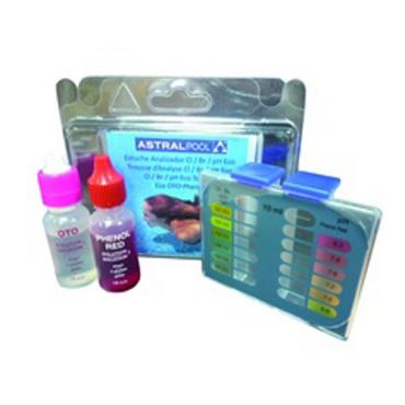 Analizador pooltester cloro  tot+bromo  tot+ph blister