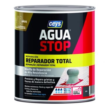 AGUASTOP reparador total 1 kg. Gris