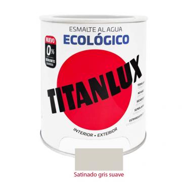 Titanlux esmalte ecológico satinado gris suave 750ml