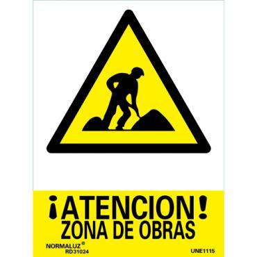 ¡Atención! zona de obras