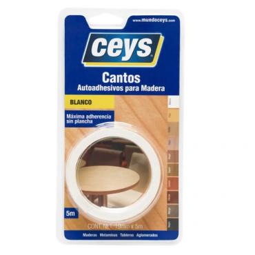 Ceys canto autoadhesivo blanco rollo 5m.