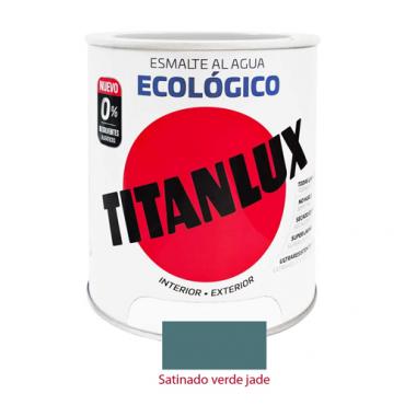 Titanlux esmalte ecológico satinado verde jade 750ml.