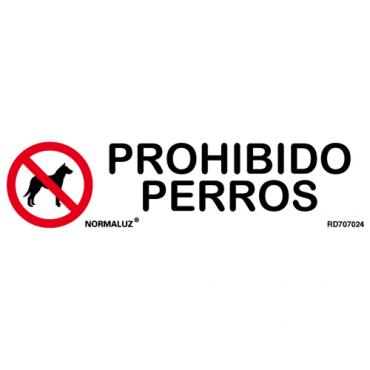 Señal Prohibido perros