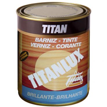 Titan barniz tinte brillo roble 125ml.