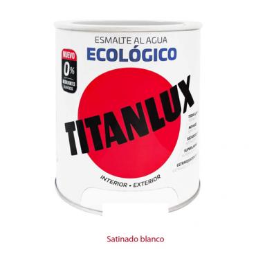 Titanlux esmalte ecológico satinado blanco 750ml.