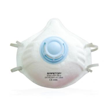 Mascarilla celulosa FFP1 NR tres capas y válvula