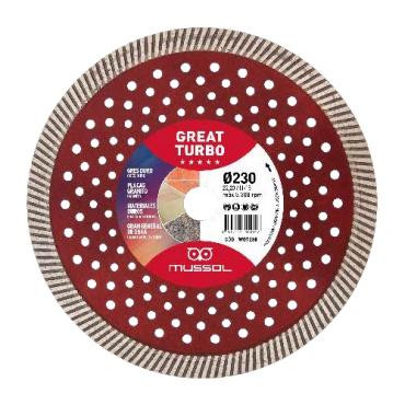 Disco diamante Great turbo 115mm eje 22.2 mm
