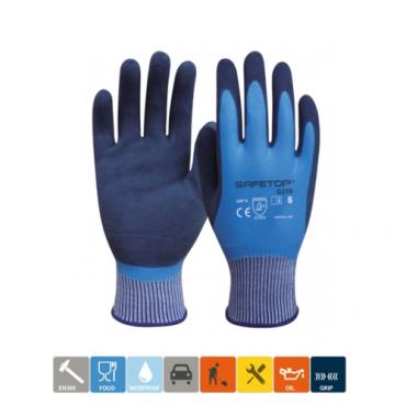 Guante Rainsoft impermeable latex 18g bicapa (Talla 8)