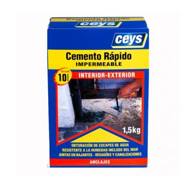 Ceys cemento rápido impermeable 1,5 Kg
