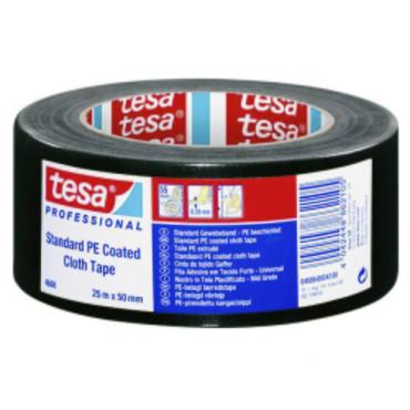 Cinta de tejido Gaffer 25m.x50mm. Negra