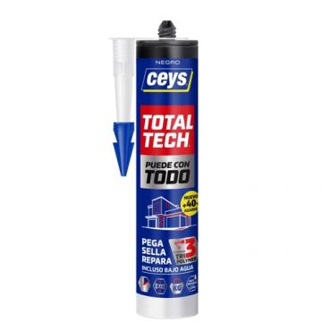 Ceys total tech negro cartucho 290ml.