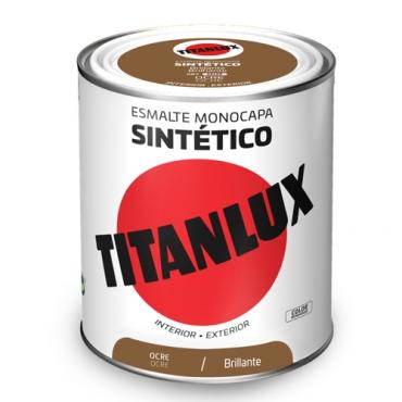 Titanlux esmalte sintético brillante ocre 750 ml.