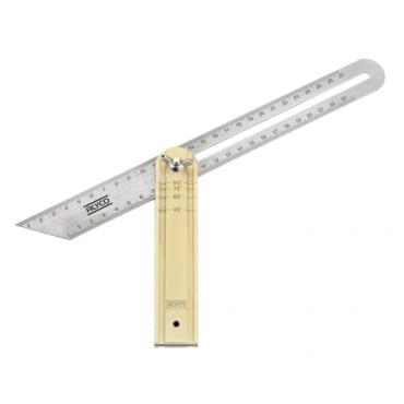 Falsa escuadra acero inox. mango aluminio 300 mm