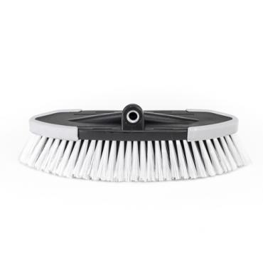 Cepillo lavacoches 208 borde blanco rosca metálica