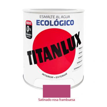 Titanlux esmalte ecológico satinado rosa frambuesa 750ml.