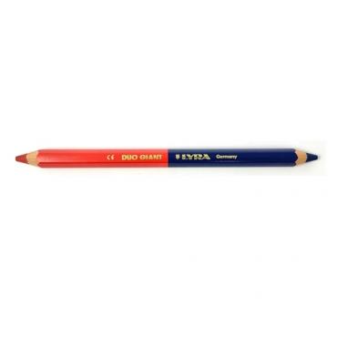 Lápiz bicolor dm.6,25 mm (rojo/azul) 175 mm