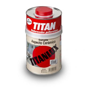 Titanlux aspecto cerámico blanco satin. 750ml