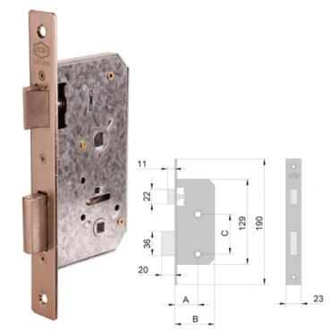 Picaporte 6134C HL 045