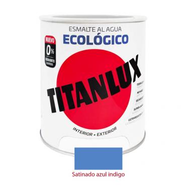 Titanlux esmalte ecológico satinado azul indigo 750ml