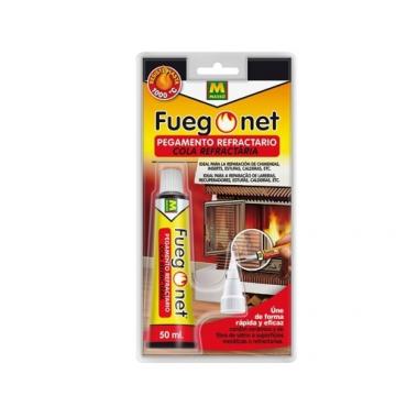 Pegamento refractario 1000 ºC 50 ml. Fuegonet