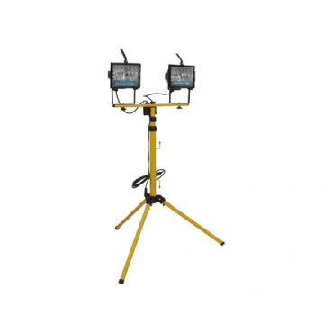 Foco halógeno c/soporte 500 w. (2 halógenos) stf502