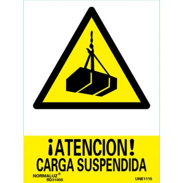 ¡Atención! carga suspendida